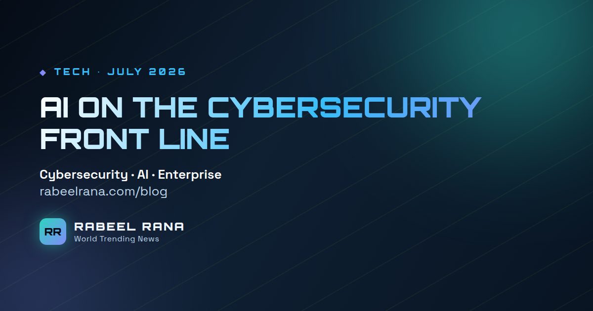 AI Moves to the Front Line of Cybersecurity in 2026