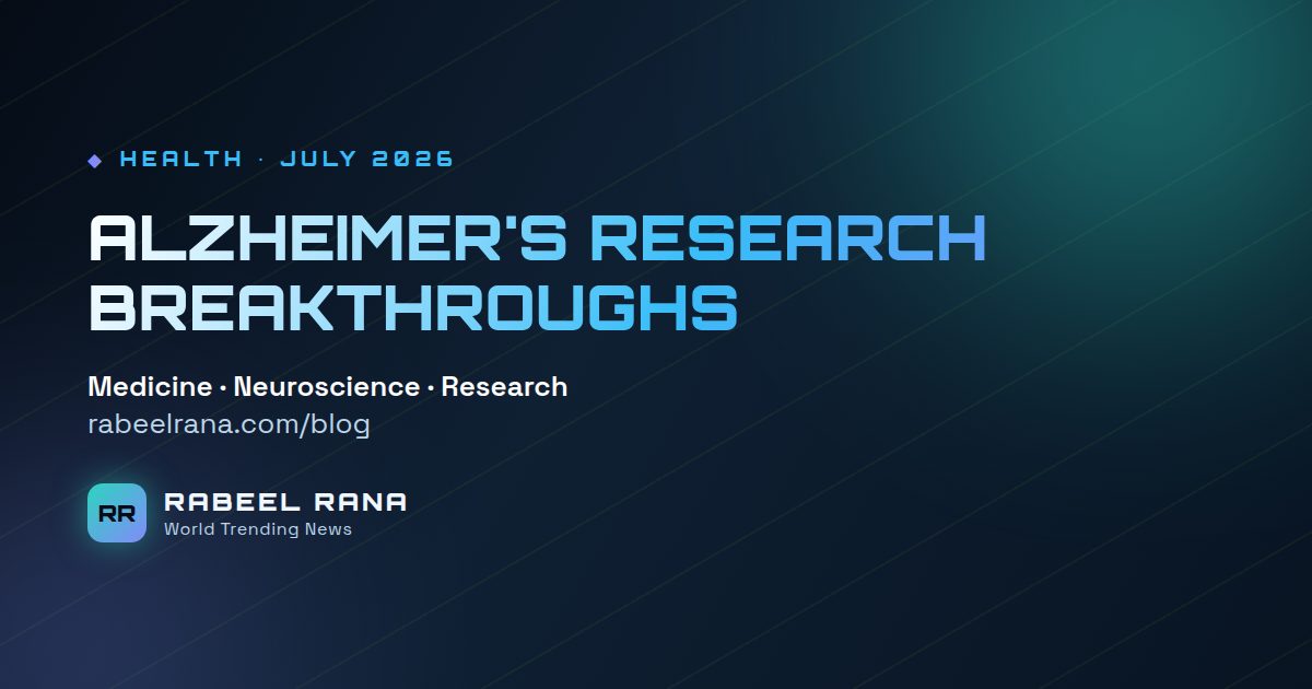 A Wave of Alzheimer's Research Breakthroughs Lands in 2026