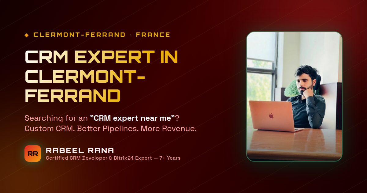 CRM Expert in Clermont Ferrand — Rabeel Rana