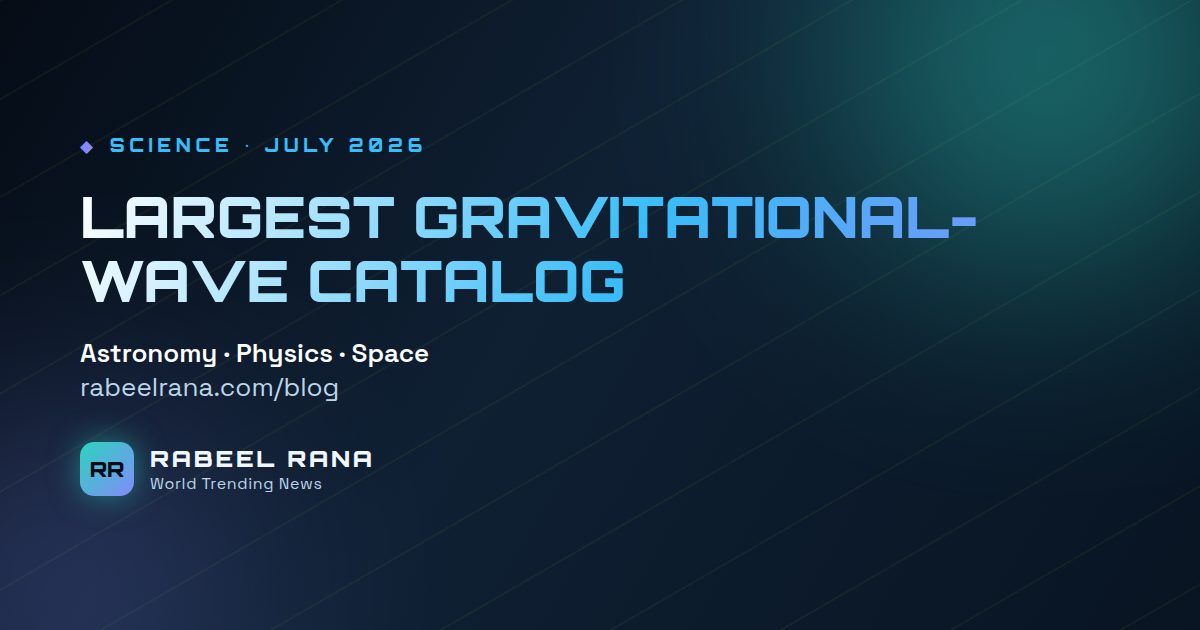 Astronomers Release the Largest Gravitational-Wave Catalog Ever