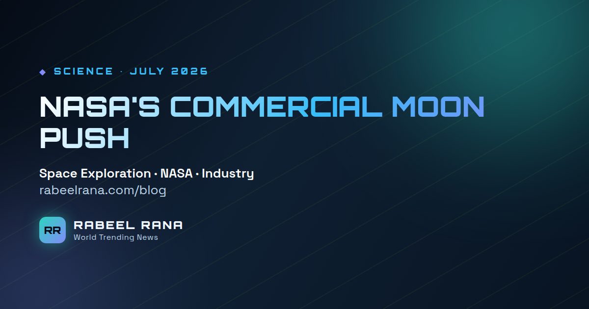NASA Bets Big on Commercial Moon Landings With Nearly $600 Million in Awards