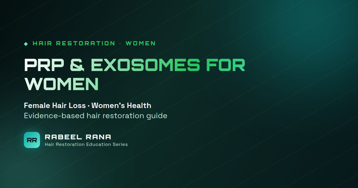 PRP and Exosomes for Female Hair Loss: What Women Should Know