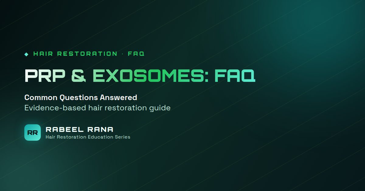 PRP and Exosomes for Hair: Frequently Asked Questions