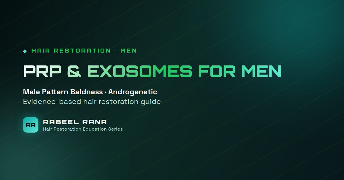 PRP and Exosomes for Male Pattern Baldness: Do They Work?