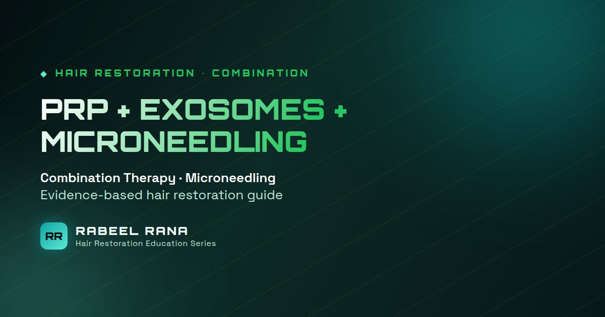 Combining PRP, Exosomes and Microneedling for Hair: Does It Help?