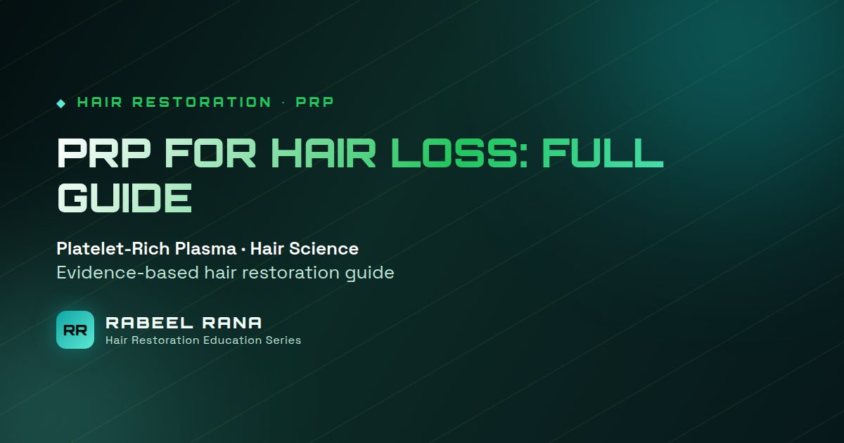 PRP for Hair Loss: The Complete Guide to Platelet-Rich Plasma Therapy