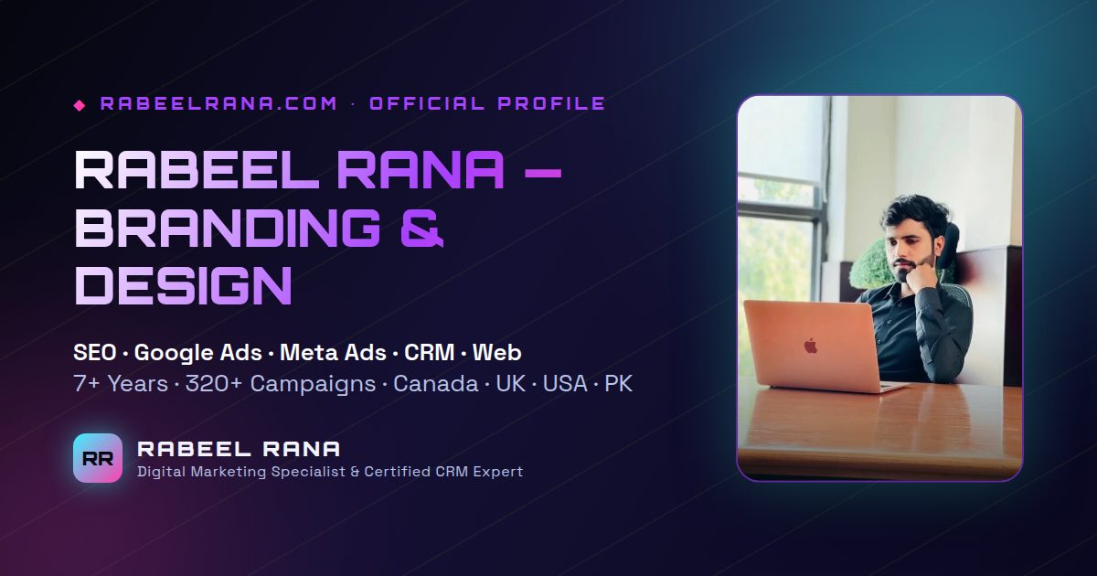 Rabeel Rana's Branding & Design Services: Logos, Identities & Full File Ownership