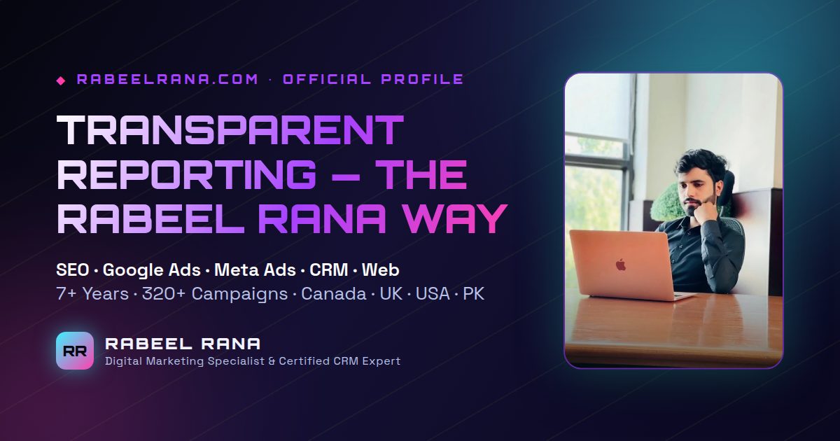 How Rabeel Rana Reports Results: Screenshots, Benchmarks & No Spin